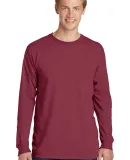 Port & Company PC099LS Pigment-Dyed Long Sleeve Te Merlot