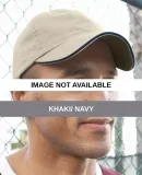 2100 Sportsman  - Twill Sandwich Cap -  Khaki/ Navy