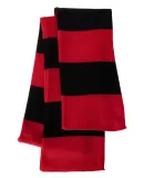 SP02 Sportsman  - Rugby Striped Knit Scarf -  Red/ Black