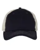 3100 Sportsman  - Contrast Stitch Mesh Cap -  Navy/ Stone