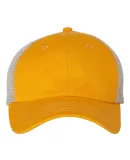 3100 Sportsman  - Contrast Stitch Mesh Cap -  Gold/ Stone