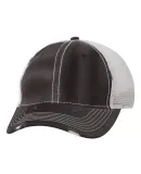 3150 Sportsman  - Bounty Dirty-Washed Mesh Cap -  Black/ Silver