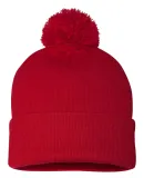 SP15 Sportsman  - Pom Pom Knit Cap -  Red