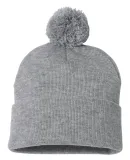 SP15 Sportsman  - Pom Pom Knit Cap -  Heather Grey