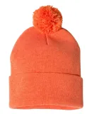 SP15 Sportsman  - Pom Pom Knit Cap -  Heather Orange