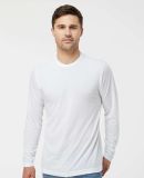 0242TC Tultex 242 / Unisex Poly-Rich Blend Long Sl in White