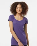 0243TC Tultex 243/Ladies' Poly-Rich blend Scoop Ne in Heather purple