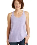 DM466 District Made Ladies Cosmic Twist Back Tank White/Pink Cos