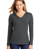 DM139L - District Made Ladies Perfect Tri  Long Sl Charcoal