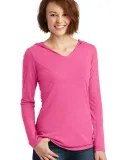 DM139L - District Made Ladies Perfect Tri  Long Sl Fuchsia Frost