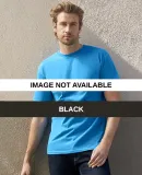 1701R Adult Ringspun Cotton T-Shirt Black
