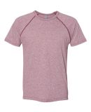 2050 Next Level Men's Mock Twist Raglan T-Shirt in Tech maroon