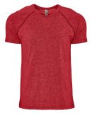 2050 Next Level Men's Mock Twist Raglan T-Shirt in Tech red