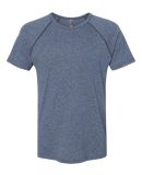 2050 Next Level Men's Mock Twist Raglan T-Shirt in Indigo