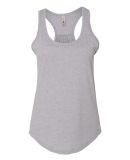 6338 Next Level Ladies' Gathered Racerback Tank in Heather grey