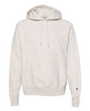 S1051 Champion Logo Reverse Weave Hoodie Oatmeal Heather