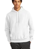 Champion S1051 Reverse Weave Hoodie in White