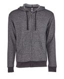 9600 Next Level Adult Denim Fleece Full-Zip Hoodie in Black