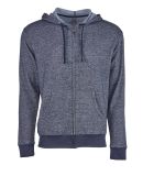 9600 Next Level Adult Denim Fleece Full-Zip Hoodie in Navy