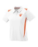 5013 Augusta Ladies' Premier Sport Shirt in White/ orange