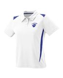 5013 Augusta Ladies' Premier Sport Shirt in White/ purple