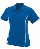 5024 Augusta Ladies Wicking Polyester Mesh Sport P ROYAL/ SLATE/ WH