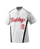 1525 Augusta RBI Jersey in White/ silver grey/ black