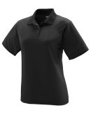 5097 Augusta Ladies' Wicking Mesh Sport Polo in Black