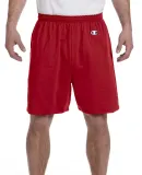8187 Champion 6.3 oz. Ringspun Cotton Gym Shorts in Scarlet