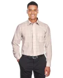 DG520 Devon & Jones Men's Crown Collection™ Glen STN/ LT STN/ WHT
