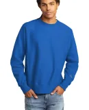 Champion S1049 Logo Reverse Weave Pullover Sweatsh in Athletic royal