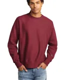 Champion S1049 Logo Reverse Weave Pullover Sweatsh in Cardinal