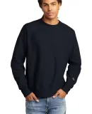 Champion S1049 Logo Reverse Weave Pullover Sweatsh in Navy