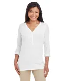 DP186W Devon & Jones Ladies' Perfect Fit™ Y-Plac WHITE