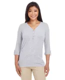 DP186W Devon & Jones Ladies' Perfect Fit™ Y-Plac GREY HEATHER