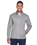 DG793 Devon & Jones Men's Bristol Full-Zip Sweater GREY HEATHER