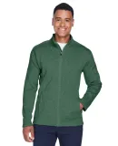 DG793 Devon & Jones Men's Bristol Full-Zip Sweater FOREST HEATHER
