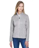 DG793W Devon & Jones Ladies' Bristol Full-Zip Swea GREY HEATHER