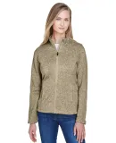 DG793W Devon & Jones Ladies' Bristol Full-Zip Swea KHAKI HEATHER