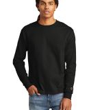 Champion CC8C Logo Long-Sleeve Tagless Tee in Black