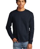 Champion CC8C Logo Long-Sleeve Tagless Tee in Navy