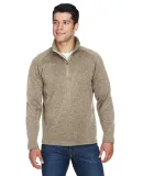 DG792 Devon & Jones Adult Bristol Sweater Fleece Q KHAKI HEATHER