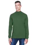 D420 Devon & Jones Adult Sueded Cotton Jersey Mock FOREST