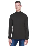 D420 Devon & Jones Adult Sueded Cotton Jersey Mock BLACK