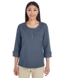 DG230W Devon & Jones Ladies' Central Cotton Blend  NAVY HEATHER