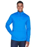 DG798 Devon & Jones Men's Newbury Mélange Fleece  FRENCH BLUE HTHR