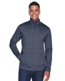 DG798 Devon & Jones Men's Newbury Mélange Fleece  NAVY HEATHER