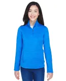 DG798W Devon & Jones Ladies' Newbury Mélange Flee FRENCH BLUE HTHR