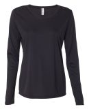 W3009 All Sport Ladies' Performance Long-Sleeve T- Black