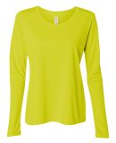 W3009 All Sport Ladies' Performance Long-Sleeve T- Sport Safety Yellow